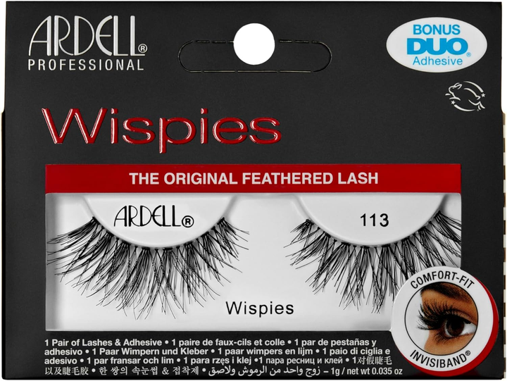 Штучні вії Ardell Professional The Original Feathered Lash 113 Wispies Чорні 1 пара (74764641106) - зображення 1