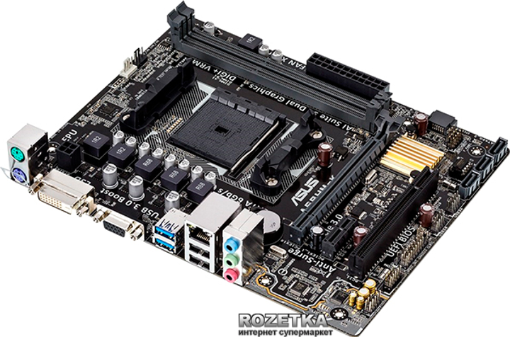 Материнська плата Asus A68HM-K (sFM2/FM2+, AMD A68H, PCI-Ex16) - зображення 3