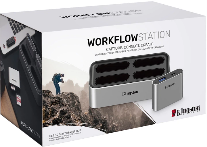 USB-док-станція Kingston Workflow Station з USB Type-A/C хабом (WFS-U) - зображення 8