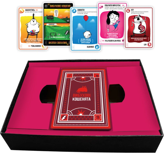 Настольная игра Rozum Взрывные котята: взрослая версия 18+ (0810083046389) - изображение 5