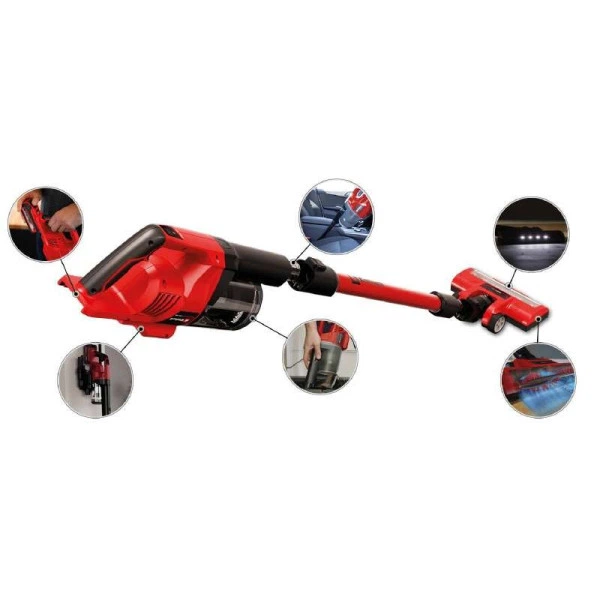Einhell Пилосос вертикальний акум TE-SV 18 Li - Solo, PXC, 18В, 0.6 л, 100 мбар - зображення 2