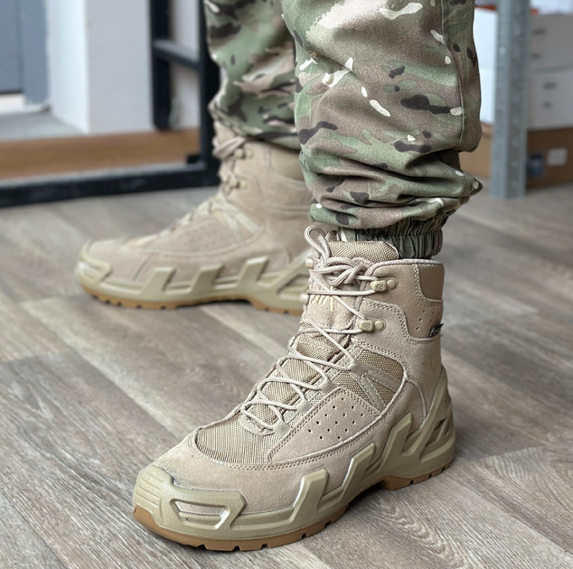 Тактичні чоловічі берці AK демісезонні військові берці Tactic армійські черевики Waterproof Койот 45 розмір - зображення 2