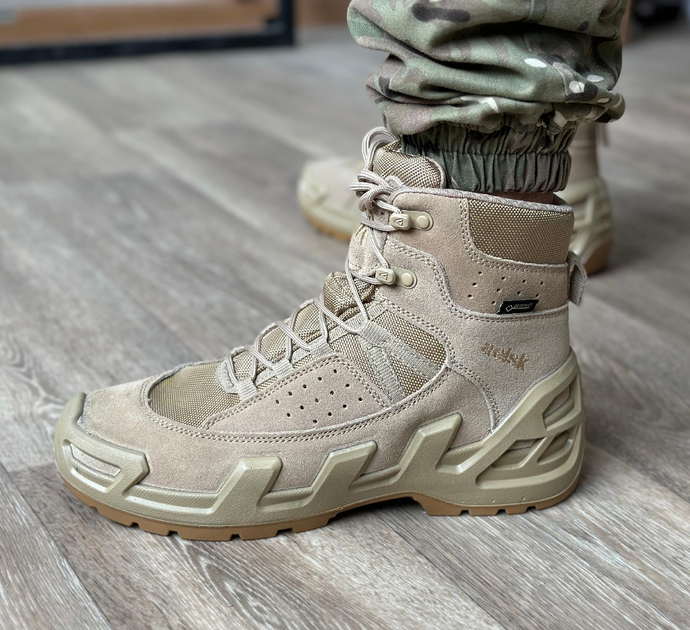 Тактичні чоловічі берці AK демісезонні військові берці Tactic армійські черевики Waterproof Койот 46 розмір - зображення 2