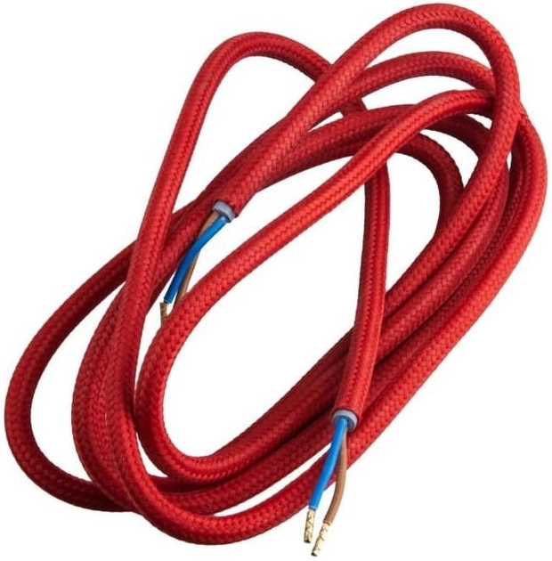 Przewód elektryczny w oplocie DPM 1.8 m czerwony (DIC0318) - obraz 2