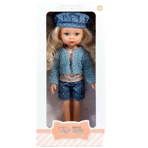 Кукла Little Milly, в голубом костюме, в коробке, высота 33 см - изображение 7