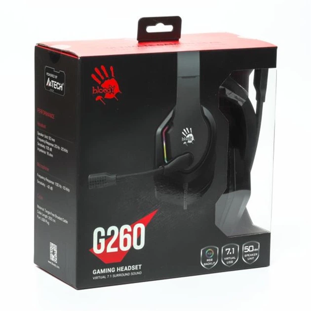 Гарнітура A4Tech Bloody G260 Black - изображение 8