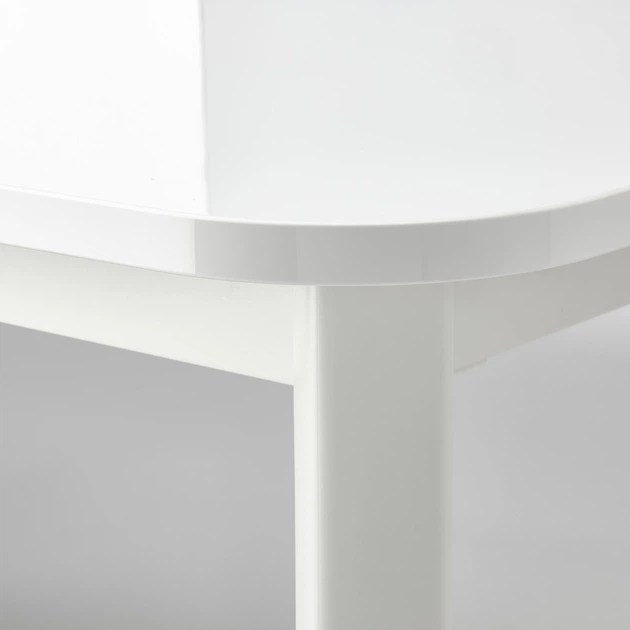 Стіл+4 стільці IKEA STRANDTORP / TOBIAS, білий, прозорий, 150, 205, 260х95 см, 393.886.70 - изображение 4