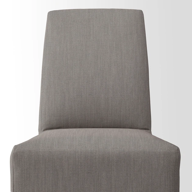 Стул средней длины с чехлом IKEA BERGMUND, белый, Нольхага серый, без, 393.900.03 - Фото 8 Стул средней длины с чехлом IKEA BERGMUND, белый, Нольхага серый, без, 393.900.03 - изображение 8