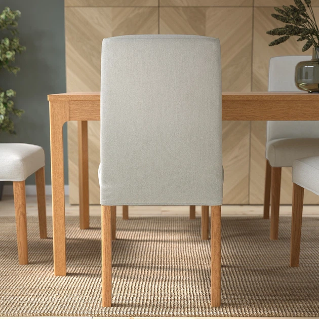 Стул IKEA BERGMUND, под дуб, Рамна Оррста светло-серый, 993.877.38 - Фото 6 Стул IKEA BERGMUND, под дуб, Рамна Оррста светло-серый, 993.877.38 - изображение 6