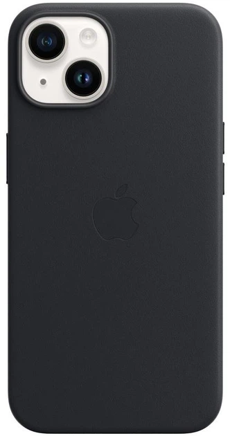 Чохол шкіряний Wave Premium AAA Leather Case with MagSafe для Apple iPhone 14 Midnight - зображення 3