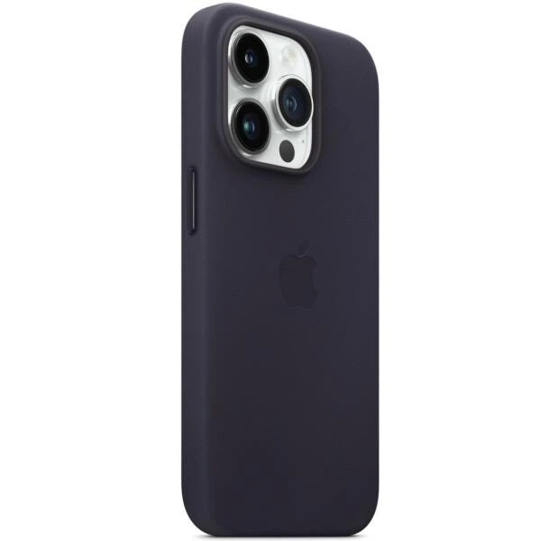 Чехол противоударный кожаный OEMG Guard Shockproof Leather Case with MagSafe для Apple iPhone 14 Pro (6.1") Ink (MPPJ3ZE/A) - изображение 5