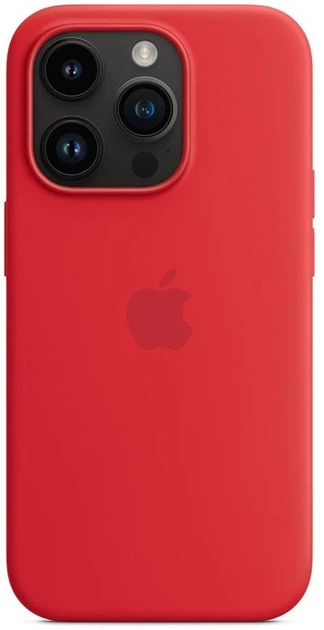 Чехол противоударный силиконовый OEMG Guard Shockproof Silicone Case MagSafe для Apple iPhone 14 Pro (6.1") PRODUCT Red (MPTG3ZE/A) - Фото 4 Чехол противоударный силиконовый OEMG Guard Shockproof Silicone Case MagSafe для Apple iPhone 14 Pro (6.1") PRODUCT Red (MPTG3ZE/A) - изображение 4