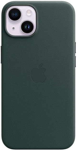 Чохол шкіряний Wave Premium AAA Leather Case with MagSafe для Apple iPhone 14 Forest Green - Фото 3 Чохол шкіряний Wave Premium AAA Leather Case with MagSafe для Apple iPhone 14 Forest Green - зображення 3