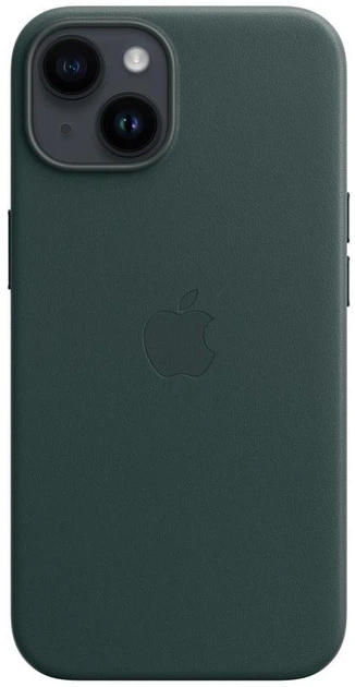 Чохол шкіряний Wave Premium AAA Leather Case with MagSafe для Apple iPhone 14 Forest Green - Фото 4 Чохол шкіряний Wave Premium AAA Leather Case with MagSafe для Apple iPhone 14 Forest Green - зображення 4