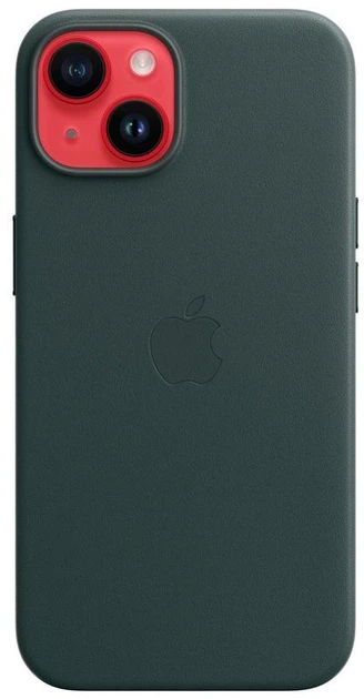 Чохол шкіряний Wave Premium AAA Leather Case with MagSafe для Apple iPhone 14 Forest Green - Фото 5 Чохол шкіряний Wave Premium AAA Leather Case with MagSafe для Apple iPhone 14 Forest Green - зображення 5