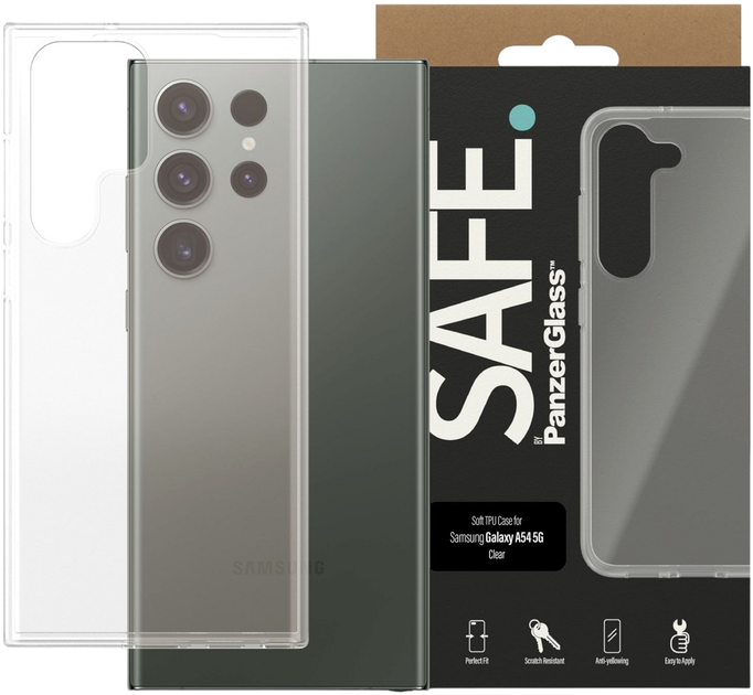 Чохол PanzerGlass Safe Case для Samsung Galaxy S23 Ultra Transparent (SAFE95322) - зображення 2