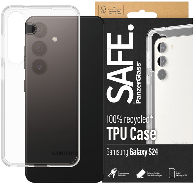 Etui PanzerGlass Safe TPU Case do Samsung Galaxy S 2024 Transparent (SAFE95672) - obraz 2