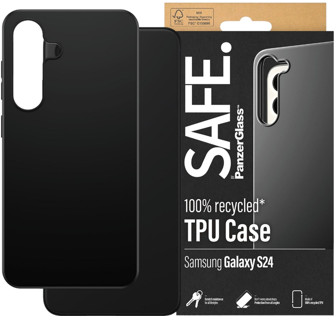 Etui PanzerGlass Safe TPU Case do Samsung Galaxy S 2024 Black (SAFE95675) - obraz 2