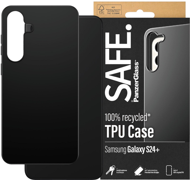 Чохол PanzerGlass Safe TPU Case для Samsung Galaxy S 2024 Plus Black (SAFE95676) - зображення 2