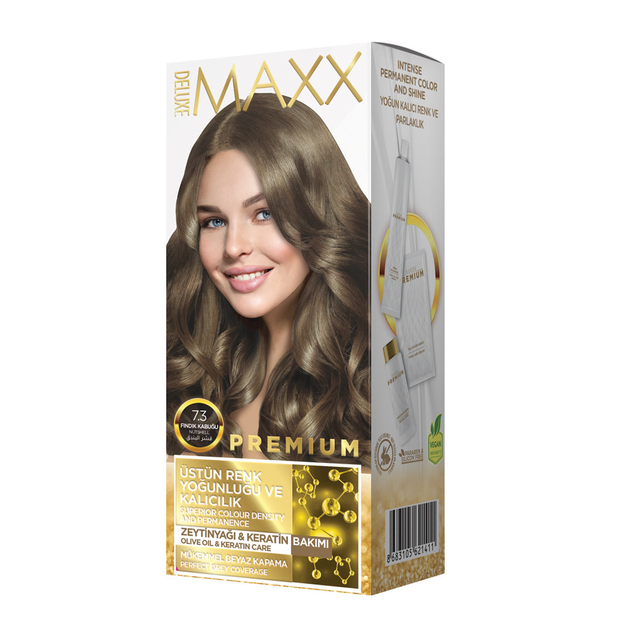 Краска MAXX Deluxe для волос 7.3 Лесной орех Ливеста 50 мл+50 мл+10 мл ...
