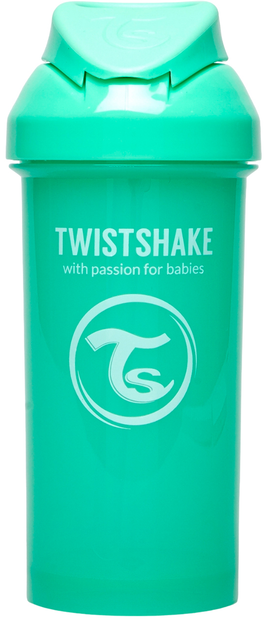 Чашка-непроливайка Twistshake із силіконовою соломинкою Зелена 360 мл (7350083125903) - зображення 2