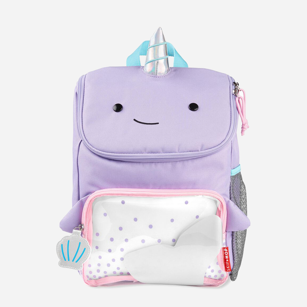 Dziecięcy plecak Skip Hop Zoo Big Kid Backpack Narwal Jednorożec 8 l Liliowy (195861223061) - obraz 1