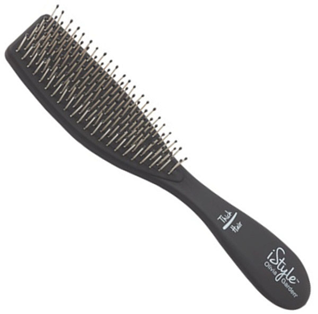 Szczotka Olivia Garden iStyle Thick Hair Brush do włosów grubych Czarna (5414343004437) - obraz 1