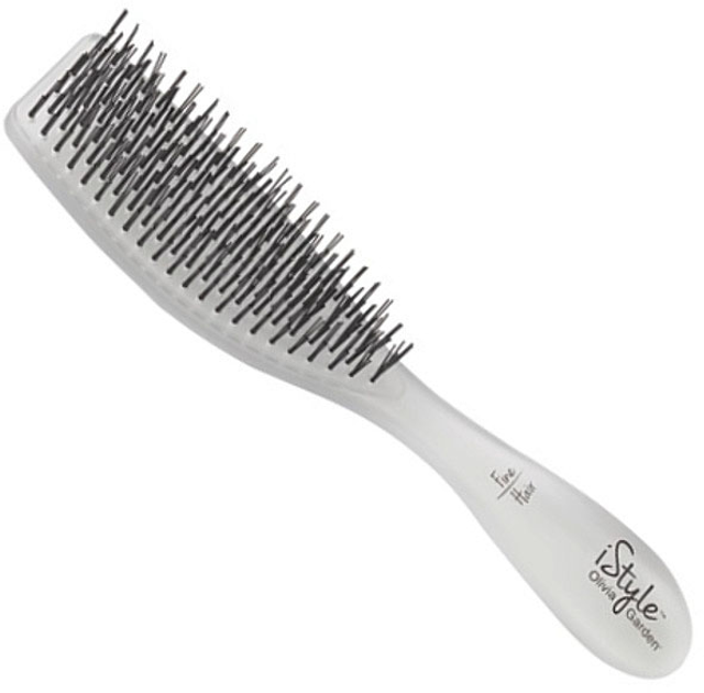 Szczotka Olivia Garden iStyle Fine Hair Brush do włosów cienkich i delikatnych Biała (5414343004413) - obraz 1