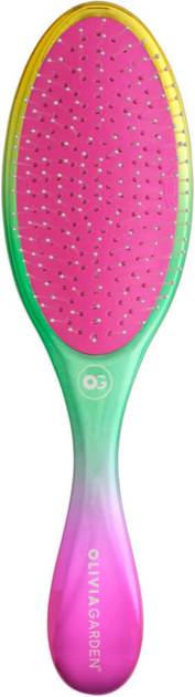 Щітка Olivia Garden Aurora Brush для розчісування тонкого та середньої густини волосся Pink Fine/Medium (5414343017819) - зображення 1