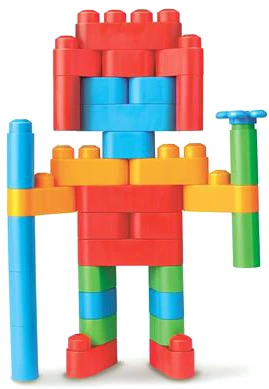 Klocki konstrukcyjne PolyM Budowniczy 80 elementów (6943478021518) - obraz 6