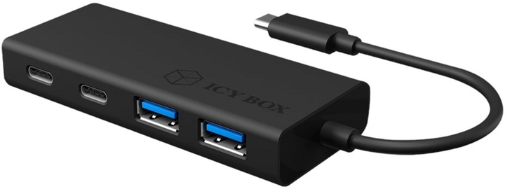 Hub USB ICY BOX USB-C to 2 x USB-A, 3 x USB-C Black (IB-HUB1426-CPD) - obraz 1