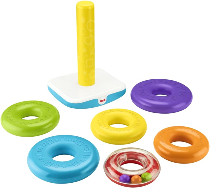 Piramida Fisher-Price Giant Rock-a-Stack 40 cm (0887961818994) - obraz 3