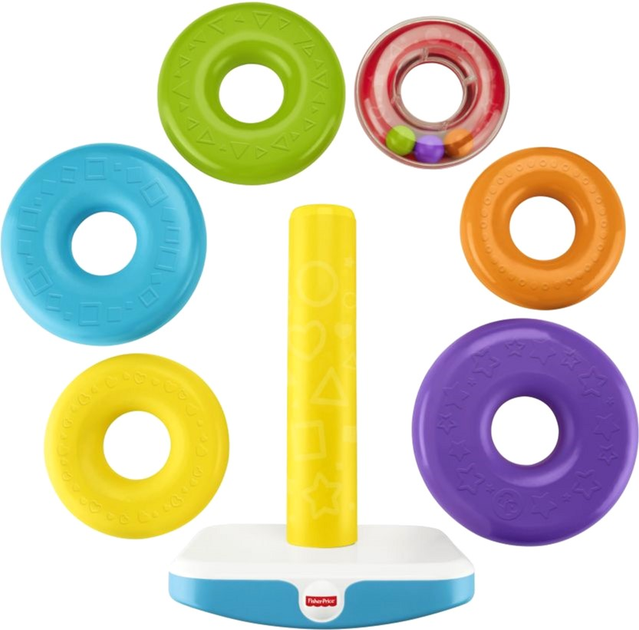 Piramida Fisher-Price Giant Rock-a-Stack 40 cm (0887961818994) - obraz 4