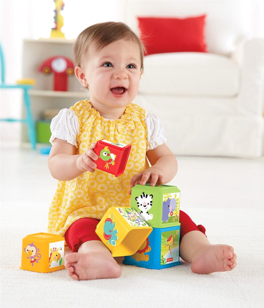Кубики Fisher-Price Stack & Explore Blocks (0887961037807) - зображення 6