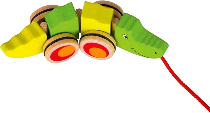 Zabawka na kółkach Goki Pull-along animal Crocodile (4013594549035) - obraz 2