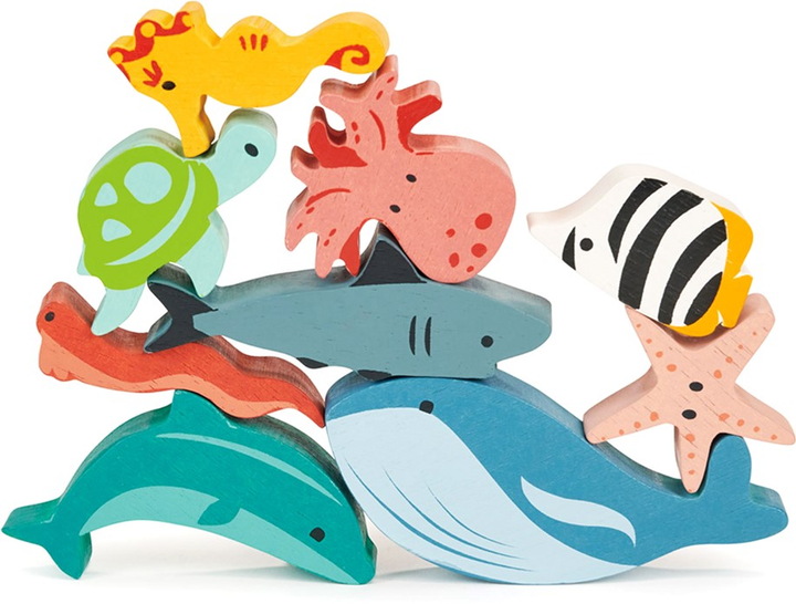 Блоки Mentari Happy Stacking Ocean (0191856072027) - зображення 3