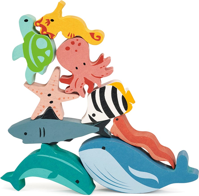 Блоки Mentari Happy Stacking Ocean (0191856072027) - зображення 4