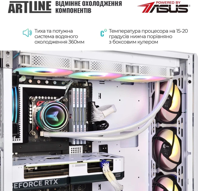 Компьютер ARTLINE Gaming X77WHITE (X77WHITEv112) - Фото 6 Компьютер ARTLINE Gaming X77WHITE (X77WHITEv112) - изображение 6