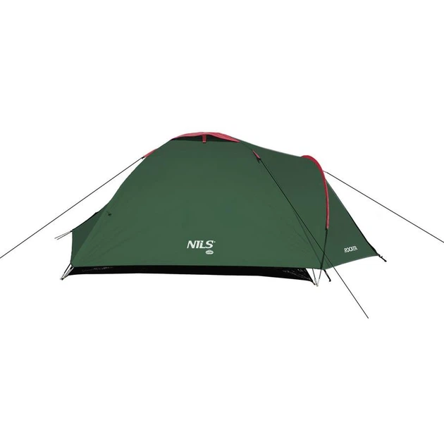 Туристичний намет Nils Camp NC6013 Rocker зелено-червоний - изображение 2