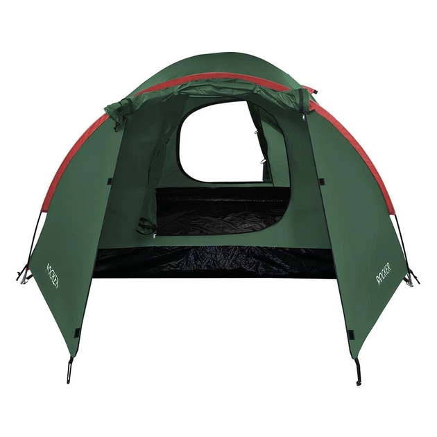 Туристичний намет Nils Camp NC6013 Rocker зелено-червоний - изображение 9