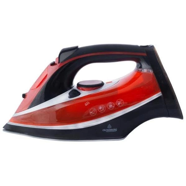 Паровой утюг Crownberg CB 7441 с керамической подошвой 360ml 2200W Красный - изображение 2