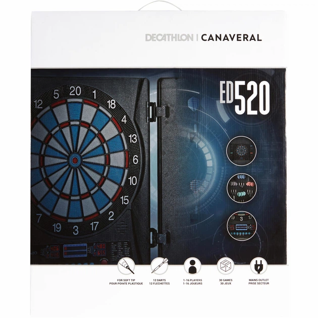 Электронная Мишень для Дартса CANAVERAL ED520 с Дротиками 12шт - Фото 3 Электронная Мишень для Дартса CANAVERAL ED520 с Дротиками 12шт - изображение 3