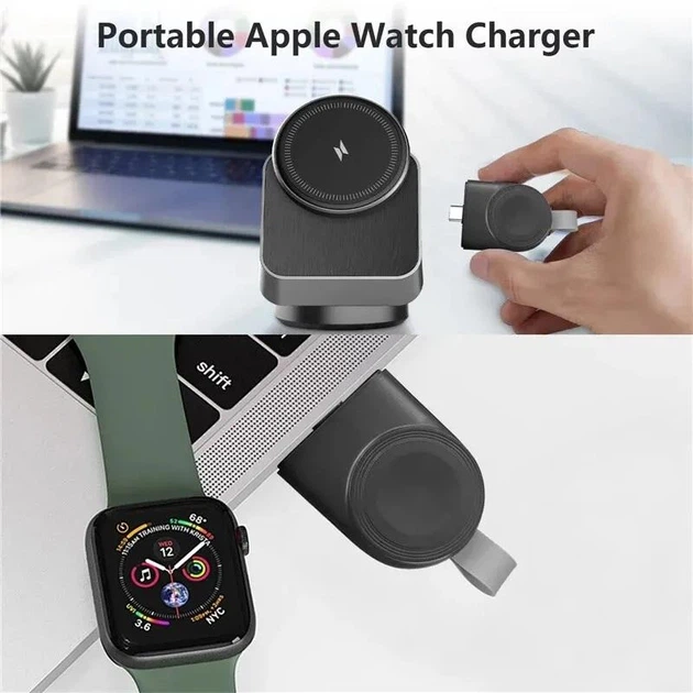 Док-станція Vikefon 3в1 360 ° Magnetic для iPhone 14/13/12 MagSafe, Apple Watch, AirPods Pro, AirPods 2/3 - зображення 6