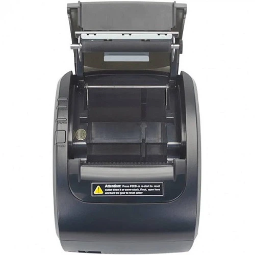 Принтер для друку чеків Xprinter термодрук 230 мм/с стрічка 80 мм USB/Lan Чорний (XP-Q838L) - зображення 5