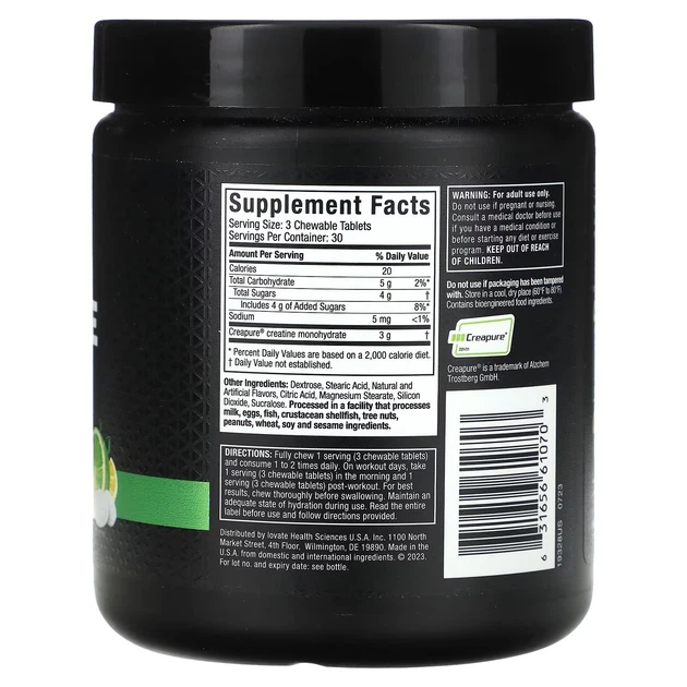 Креатин MuscleTech Creatine Chews 90 Chewable Tablets (Citrus Burst) - изображение 2