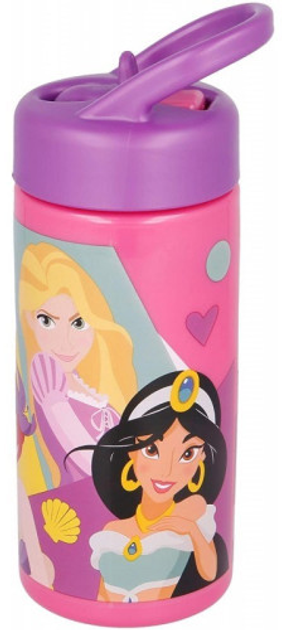 Butelka na wodę Euromic Disney Princess 410 ml (8412497481019) - obraz 1