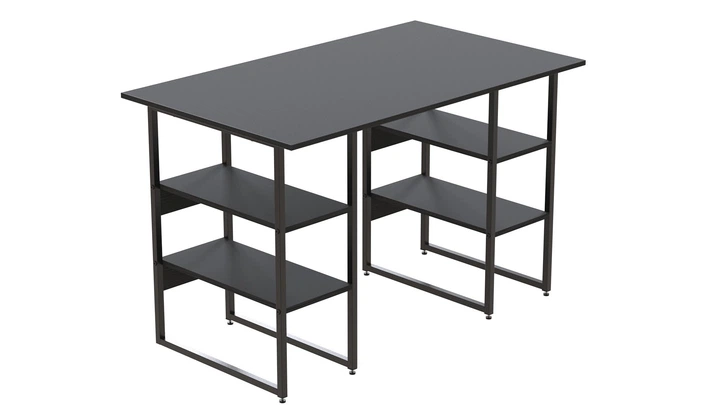 Компьютерный стол Ferrum-decor Карэн 75x140x60 черный ДСП Сосна Кембра 16мм - изображение 2
