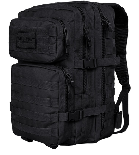 Великий чорний рюкзак Mil-Tec Assault 36 л - зображення 1