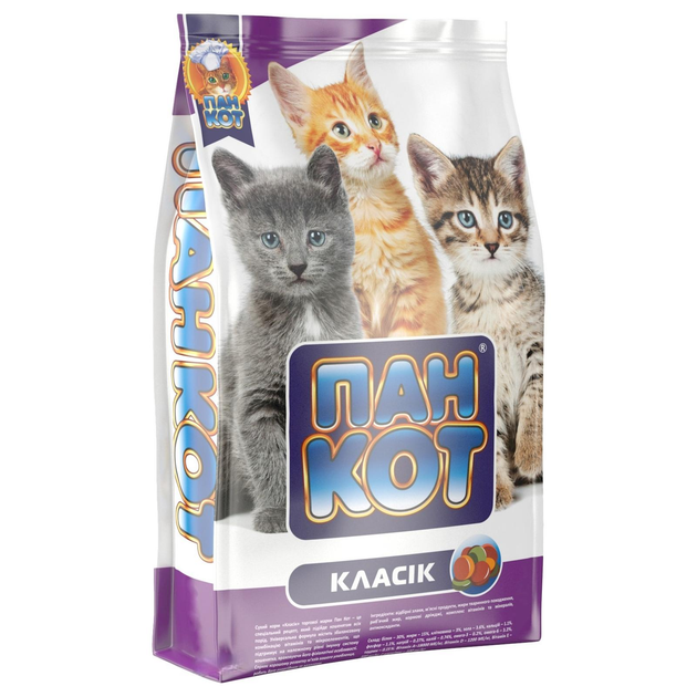 Сухой корм Пан Кот Классик для котят с курицей 10кг от продавца ...