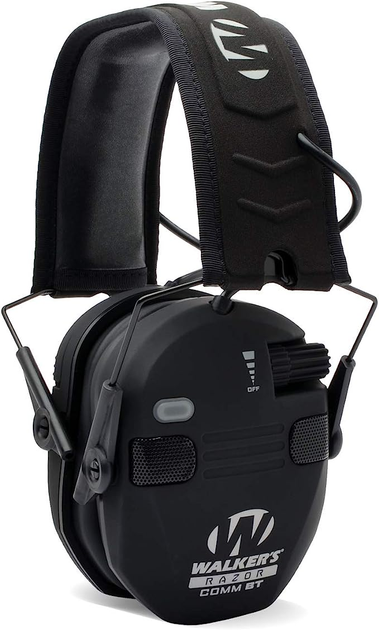 Активні тактичні навушники Walker's Razor Slim Quad Black Bluetooth (з 4 мікрофонами та блютузом), Чорний - зображення 1